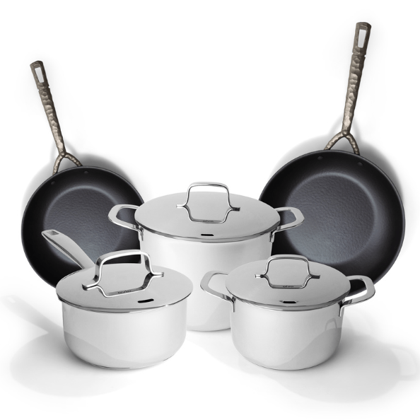 Artist 8 - Piece Carbon Steel Cookware Set - Alva Cookware